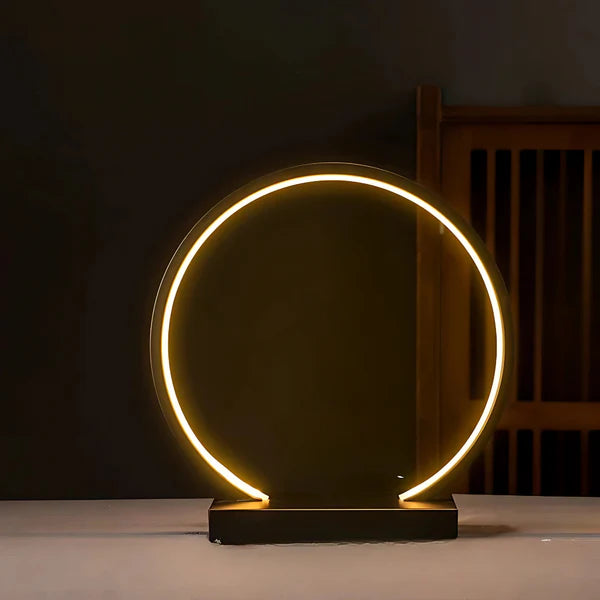 RoyaleGlow Anime LED Ring Lamp – Warm Light USB Display Lamp for Anime Fans - Plain