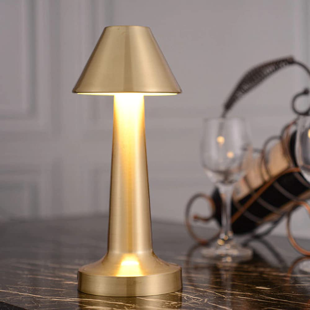 Dimmable Retro Bar Style Table Lamp - Elegant LED Night Light for Cozy Ambiance