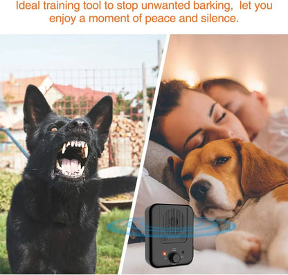 Pawellure Ultrasonic Bark Control Device - Rechargeable Anti-Barking Solution for Dogs