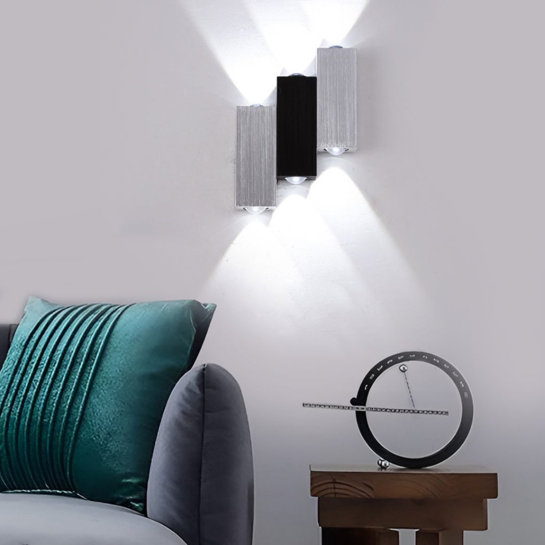 RoyaleGlow Modern Dual-Sided LED Wall Light - Stylish Up & Down Lighting Fixture - White