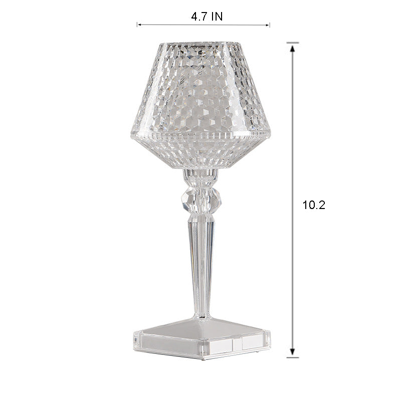 Crystal Elegance Cordless LED Table Lamp – Add a Touch of Luxury - Default Title