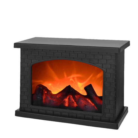 Rectangle Fireplace Lantern with Realistic Flame Effect - Fireplace