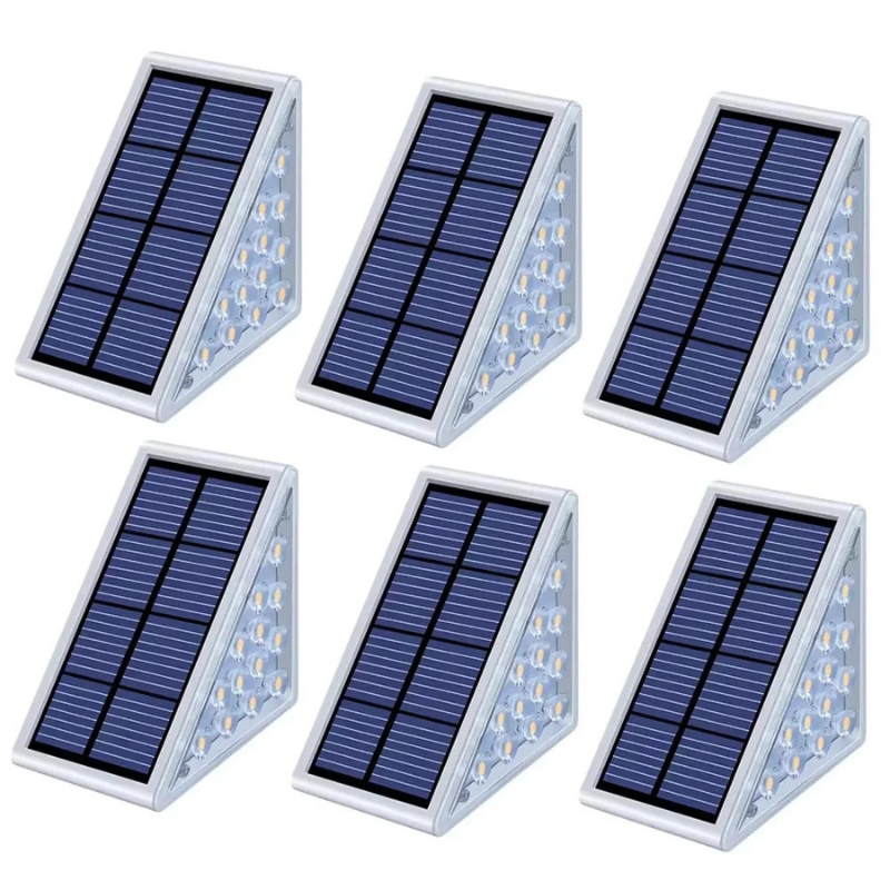 Rayvia Solar Powered Outdoor Step Lights 2-Pack