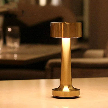 Dimmable Retro Bar Style Table Lamp - Elegant LED Night Light for Cozy Ambiance