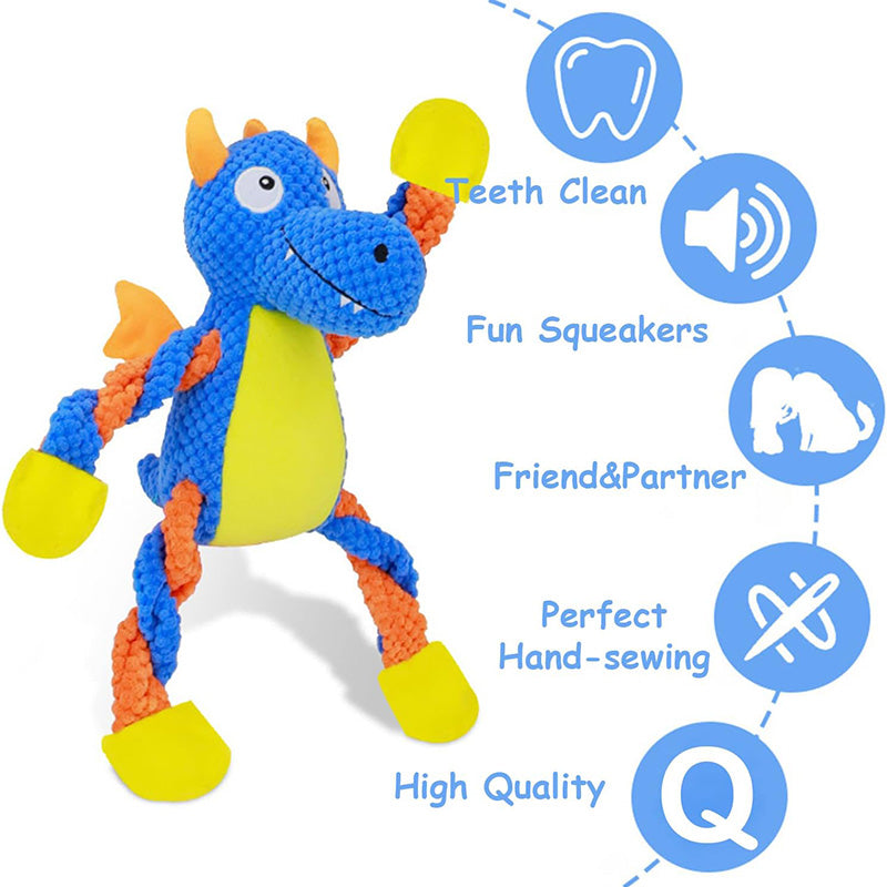 Pawellure Indestructible Squeaker Plush Toy – Ultimate Dog Chew Companion