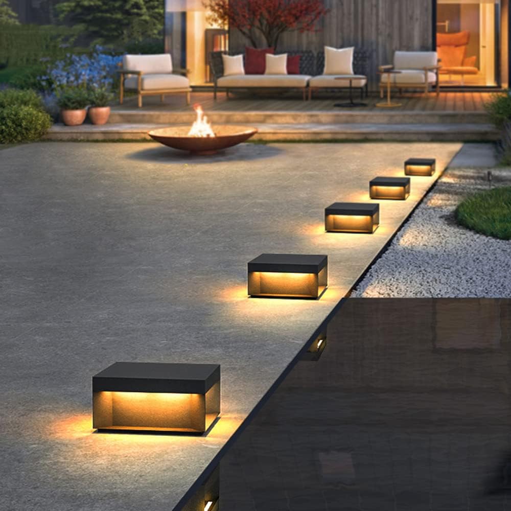 Dimmable Solar Outdoor Lamp with Remote - Ideal for Gardens, Patios, and Courtyards