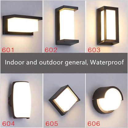 European Indoor Wall Lamp Outdoor Waterproof Corridor Lamp LED Wall Lamp Balcony Outdoor Lamp Patio outside Wall Garden Lighting