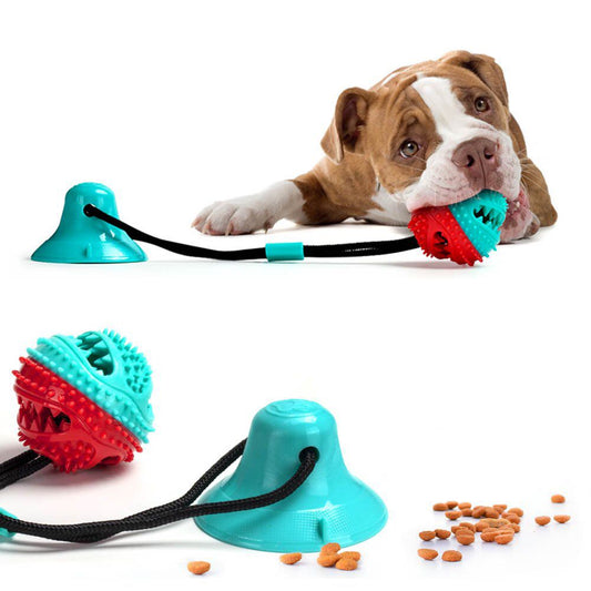 Pawelux Interactive Suction Cup Dog Toy - Durable, Non-Toxic Chew Toy for Dogs & Cats, Promotes Healthy Play and Oral Health