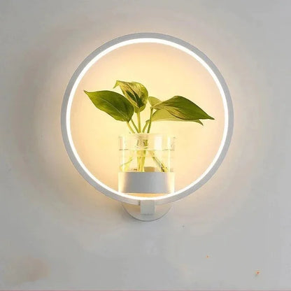 Lumora Plant Wall Lamp – Elegant Indoor Lighting with Built-In Plant Holder