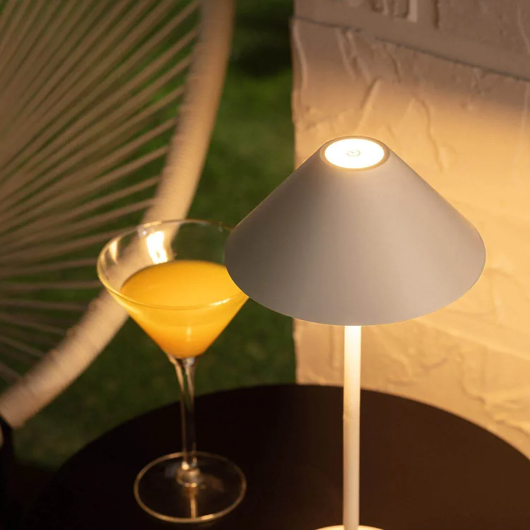 Royelux Cordless Cone Lamp - Dimmable & Waterproof