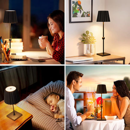 Stepless Portable Table Lamp – Minimalist Design, 3-Color Dimmable, Waterproof - Default Title