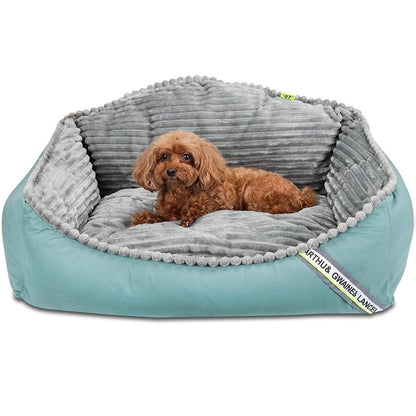 Pawelux All-Season Hypoallergenic Thick Dog Bed - Soft, Warm & Machine Washable