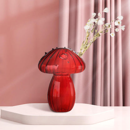 Royelux Transparent Mushroom Glass Vase