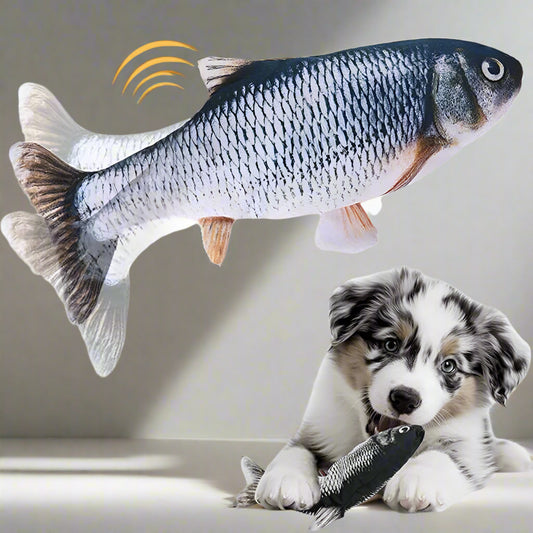 Pawelux Interactive Dancing Fish Toy – Realistic Flopping Motion for Dogs