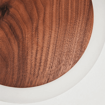 Nordic Walnut LED Wall Light - Modern Wood Accent Lighting - 20cm