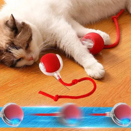 Pawelux Interactive Fast Rolling Pet Ball - Engaging Toy for Dogs & Cats with 3 Play Modes