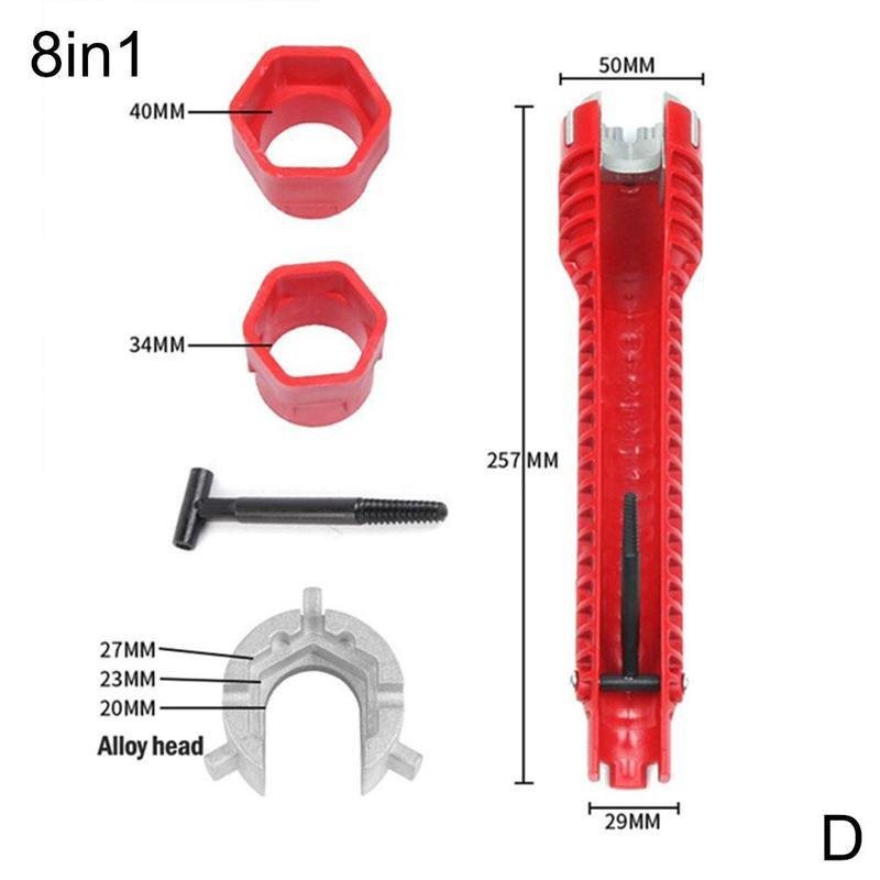 Royallure 8-In-1 Magic Multi-Key Wrench for Plumbing and DIY Tasks