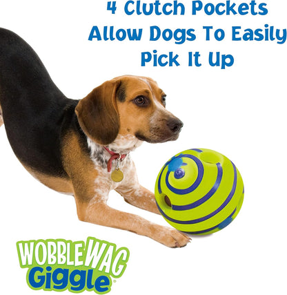 Furora Giggle and Wobble Interactive Dog Toy – Battery-Free Mental Stimulation Ball for All Breeds