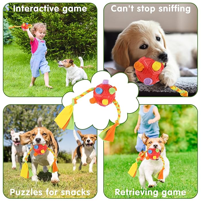 Pawellure Snuffle Toy - Interactive Dog Treat Puzzle for Mental Stimulation and Fun