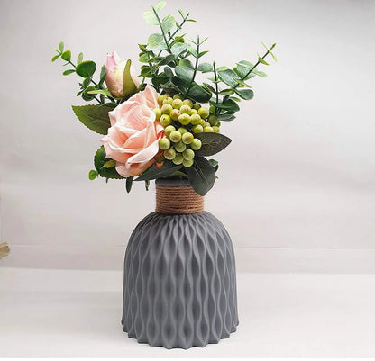 Royelux Water Ripple Plastic Vase - Modern Nordic Elegance