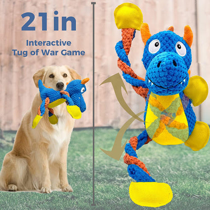 Pawellure Indestructible Squeaker Plush Toy – Ultimate Dog Chew Companion