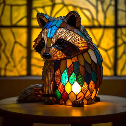 Royaleva WildCraft Animal Light Sculptures – Stained Glass LED Art Lamp