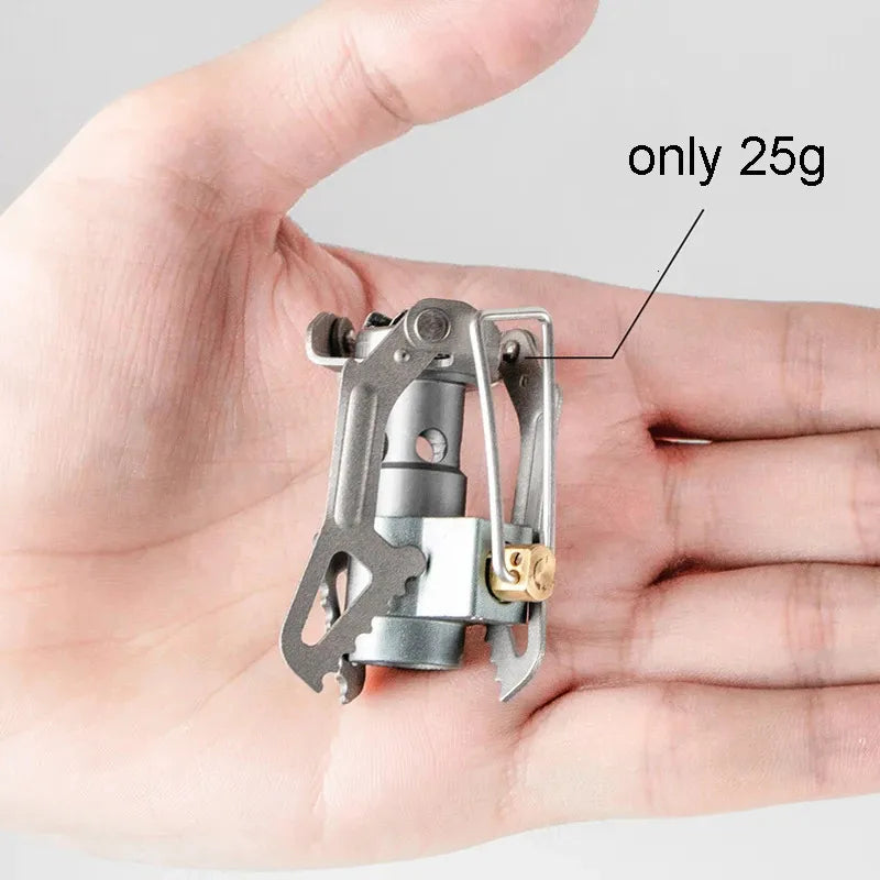 Royaleva Mini Camping Stove - Ultra-Light Titanium Pocket Burner for Outdoor Cooking - Default Title