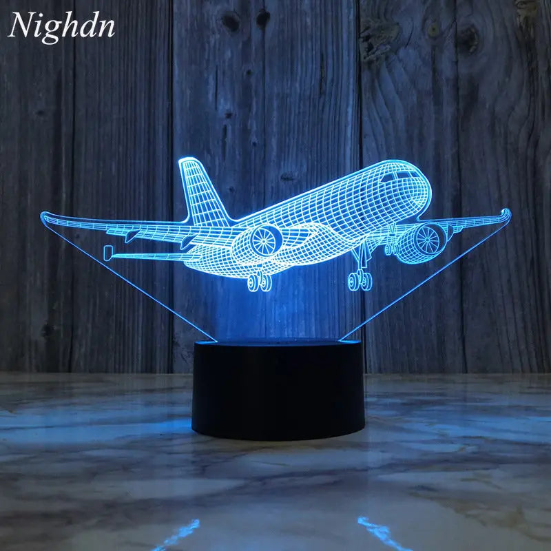 Add a Touch of Magic with the 3D Airplane Night Light - Default Title