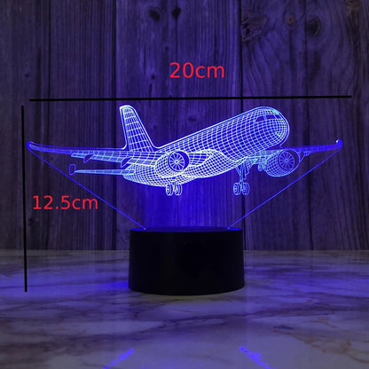 Add a Touch of Magic with the 3D Airplane Night Light - Default Title