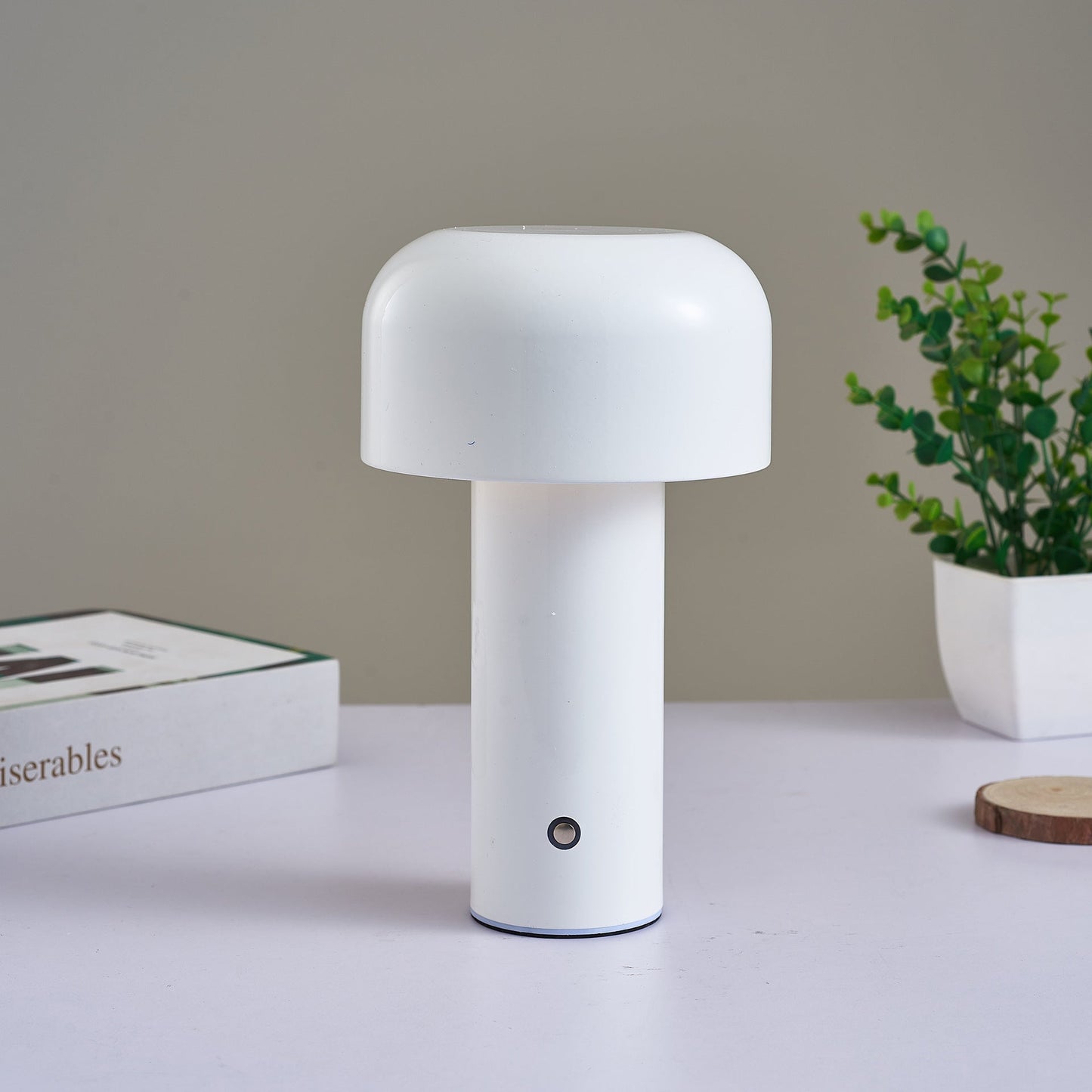 Royelux Cordless Touch Mushroom Table Lamp