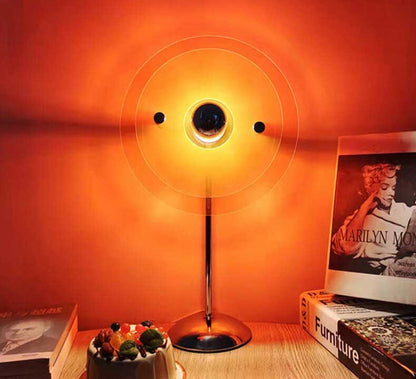 Rayvia Bauhaus-Inspired Glow Lamp - Retro LED Ambiance Light with Adjustable Neck