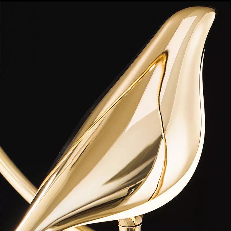 Modern Bird Wall Light - Rotatable Gold LED Wall Sconce - One Bird / Warm White