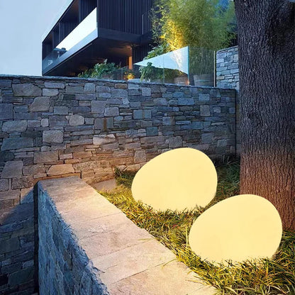 Royallure Outdoor LED Cobblestone Garden Light with 16 Colors & Remote - Medium (USB-Rechargeable)