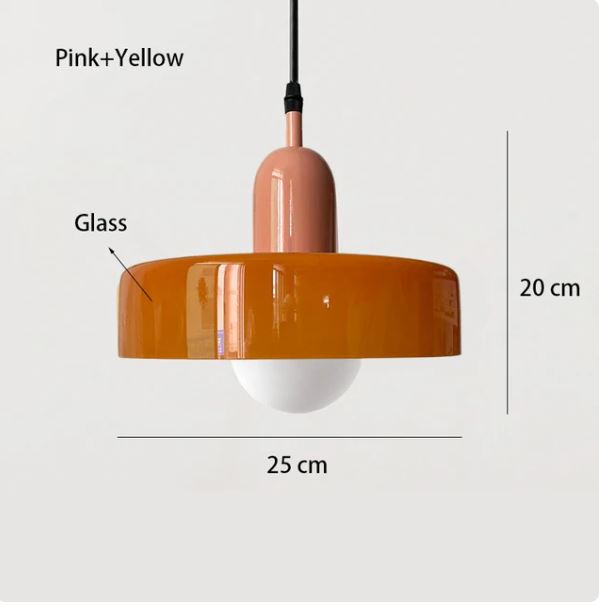 RoyaleGlow Scandinavian-Style Vintage Glass Pendant Light for Elegant Illumination