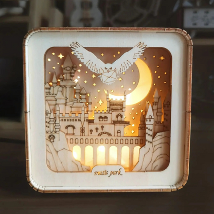 Rayvia 3D Wooden Night Light Puzzle Home Décor