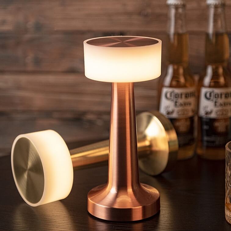 Dimmable Retro Bar Style Table Lamp - Elegant LED Night Light for Cozy Ambiance