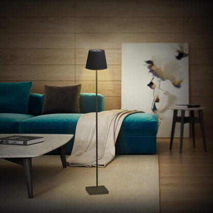 Royaleva Cordless Floor Lamp – Modern Design, 15-20 Hours Battery, IP54 Waterproof - Black