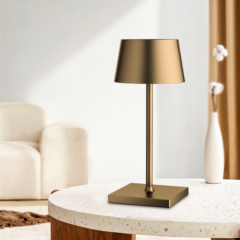 LumiCord Cordless LED Table Lamp – Rechargeable, Sleek Design with Adjustable Brightness - Brown