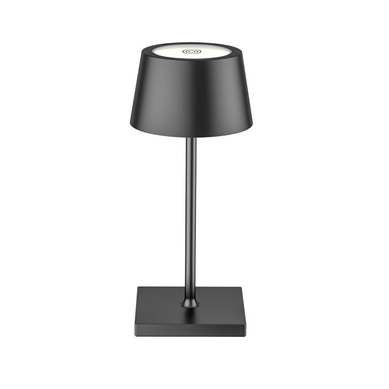 LumiCord Cordless LED Table Lamp – Rechargeable, Sleek Design with Adjustable Brightness - Black