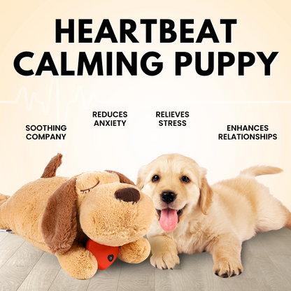 Heartbeat Puppy Toy – Plush Comfort for Dog Anxiety & Better Sleep