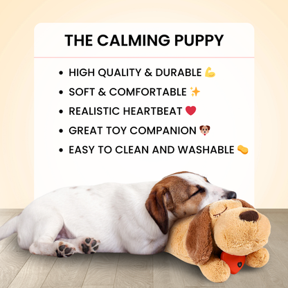 Heartbeat Puppy Toy – Plush Comfort for Dog Anxiety & Better Sleep