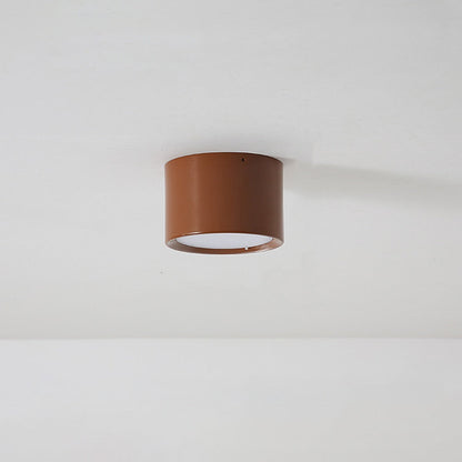 Royallure Mini Column LED Ceiling Light - Elegant Illumination for Your Space - Coffee / ∅ 5.5″ x H 3.1″ / D14cm*H8cm / Three-Color Changing