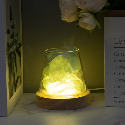 Himalayan Salt Lamp - Crystal Night Light & Essential Oil Diffuser