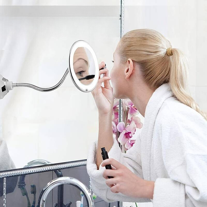 Rayvia LED Makeup Mirror with 10x Magnification