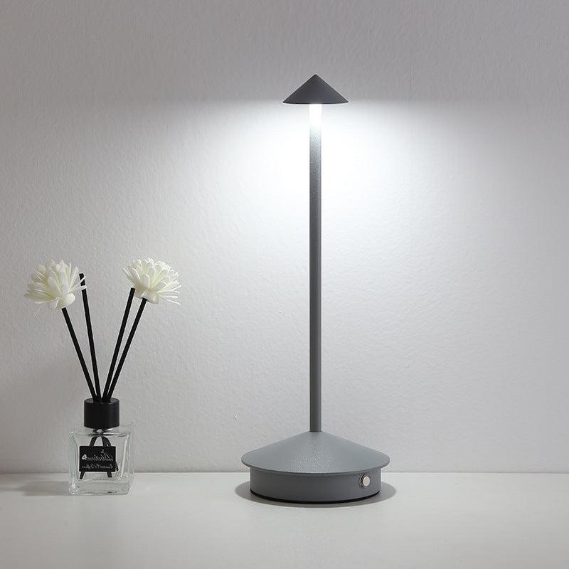 Portable Table Lamp - Cordless Touch Lamp with Dimmable Pina Pro Inspired - Silver