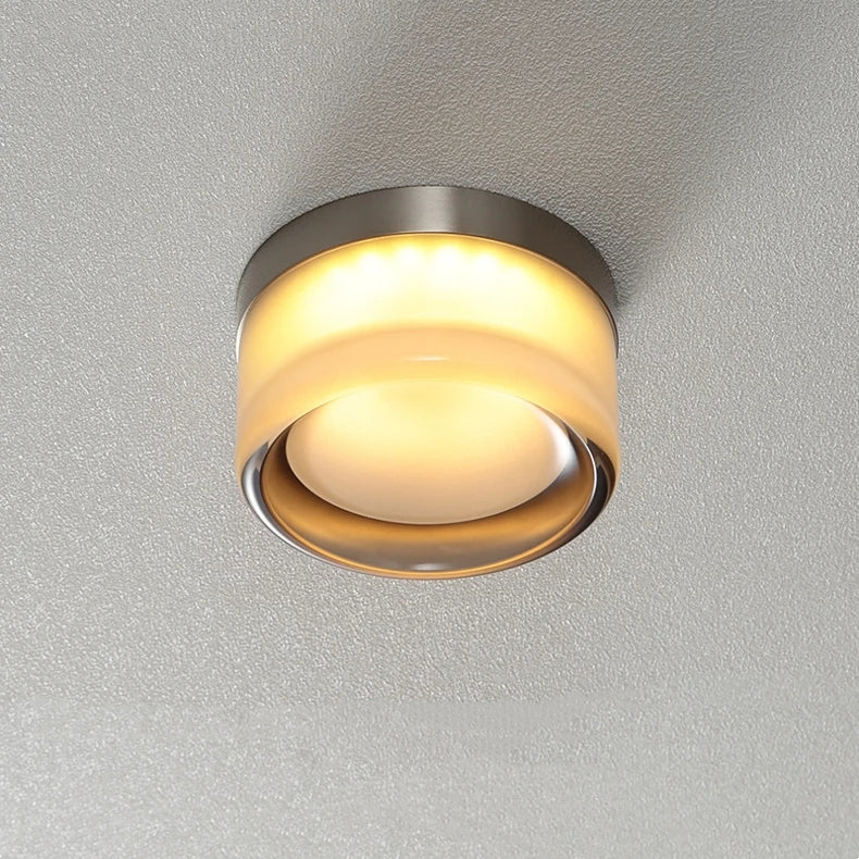 Dimpled LED Wall Sconce - Modern Elegant Wall Mount Light - Amber