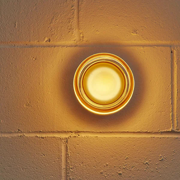 Dimpled LED Wall Sconce - Modern Elegant Wall Mount Light - Amber