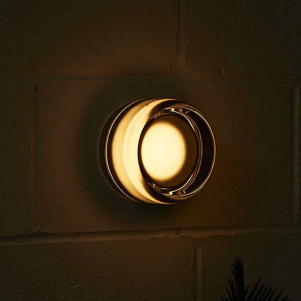 Dimpled LED Wall Sconce - Modern Elegant Wall Mount Light - Gray