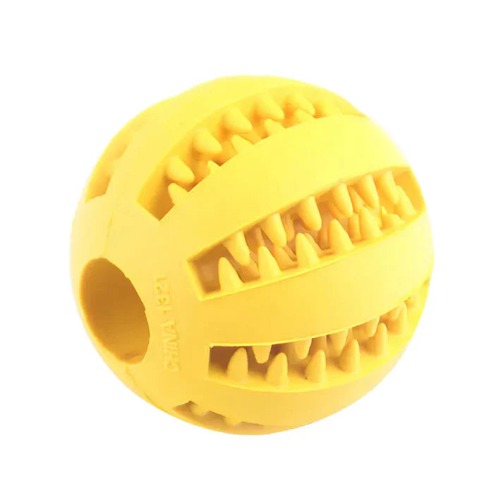 Pawellure Interactive Chew Ball for Dogs - Dental Health & Treat Dispenser Toy