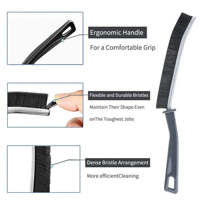 Royallure Grout & Corner Cleaning Brush - Ergonomic Design for Tough Stains